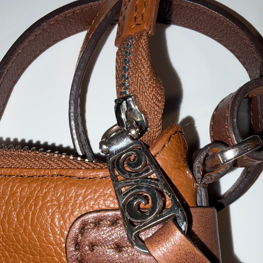 Brighton Whisky Brown Leather Crossbody Bag - Picture 4 of 8